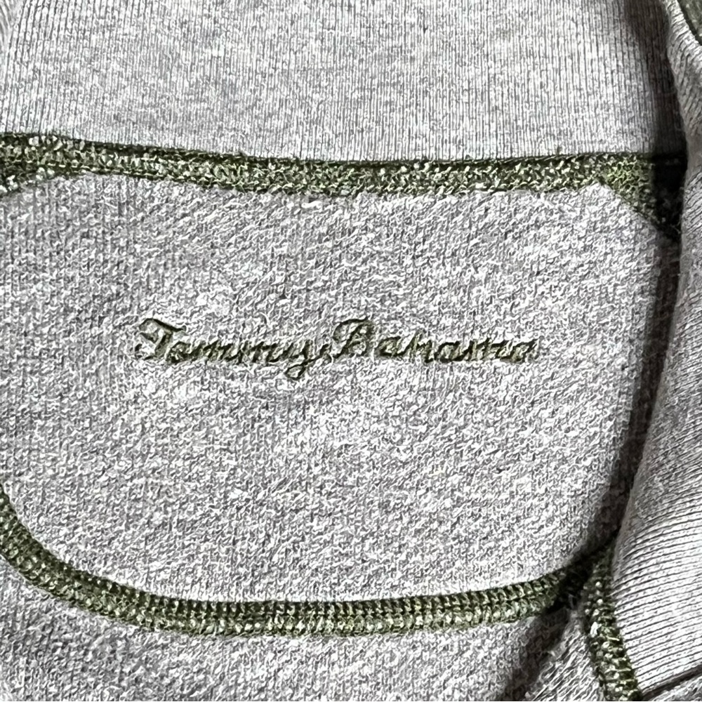 Tommy Bahama Flipsider Full Zip Reversible Sweater Jacket - Size L (Green/Gray) - Picture 5 of 6